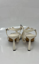 Load image into Gallery viewer, DKNY Womens Rance K1300867 White Leather Stiletto Ankle Strap Sandals Size 6.5M
