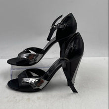 Load image into Gallery viewer, Authentic Marc By Marc Jacobs Womens Silver Black Ankle Strap Sandals Size 40
