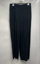 Load image into Gallery viewer, Banana Republic Womens Black Pleated Front Wide-Leg Trouser Pants Size 4
