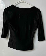Load image into Gallery viewer, Coco Paris Womens Black V-Neck 3/4 Sleeve Pullover Blouse Top Size 40 T2
