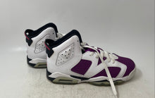 Load image into Gallery viewer, Nike Girls Air Jordan 6 Retro 543390-127 White Purple Sneaker Shoes Size 6Y
