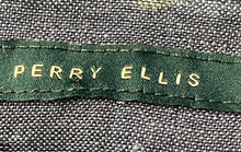Load image into Gallery viewer, Perry Ellis Mens Blue Linen Short Sleeve Spread Collar Button-Up Shirt Size 3X
