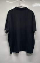 Load image into Gallery viewer, Christian Lacroix Mens Black Short Sleeve Ribbed 1/4 Zip Polo Shirt Size XXL
