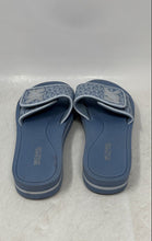 Load image into Gallery viewer, Michael Kors Womens Palmer Blue Open Toe Slip-On Flat Slide Sandals Size 6M
