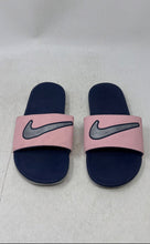 Load image into Gallery viewer, Nike Kids Kawa SE DB3299-600 Blue Pink Slip-On Open Toe Slide Sandals Size 6Y
