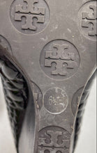 Load image into Gallery viewer, Authentic Tory Burch Womens Dark Brown Leather High Pump Heels Size 6.5M Damaged
