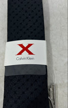 Load image into Gallery viewer, Calvin Klein Mens Gray Geometric Keeper Loop Adjustable Pointed Tie With Tags
