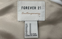 Load image into Gallery viewer, Forever 21 Womens Beige Long Sleeve Pockets Full-Zip Jacket Size Medium
