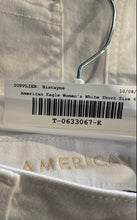 Load image into Gallery viewer, American Eagle Womens White Distressed Super Stretch Cut-Off Shorts Size 6

