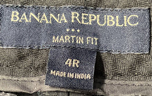 Load image into Gallery viewer, Banana Republic Womens Black Martin Fit Pockets Straight Leg Dress Pants Size 4R
