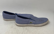 Load image into Gallery viewer, Lacoste Mens Gazon Sport Sky Blue Round Toe Slip-On Sneaker Shoes Size 9.5
