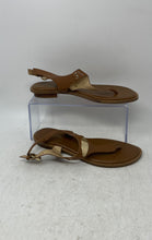 Load image into Gallery viewer, Michael Kors Womens Brown Leather Flat Thong Sandals Size 6.5M

