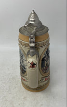 Load image into Gallery viewer, Ceramarte Anheuser-Busch Early Transportation Handmade Ceramic Lidded Beer Stein
