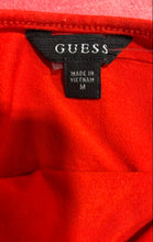 Load image into Gallery viewer, Guess Womens Red Scoop Neck Long Cold Shoulder Sleeve Pullover Blouse Top Size M
