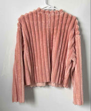 Load image into Gallery viewer, Zara Womens Pink Ribbed Long Sleeve Crew Neck Pullover Sweater Size Small
