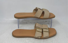 Load image into Gallery viewer, Ilaria Sartori Womens Brown Leather Open Toe Slip-On Slide Sandals Size 7.5M
