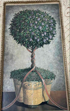 Load image into Gallery viewer, Home Decorative Wall Hanging Framed Holiday Plum Topiary Key Holder Art Print
