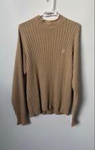 Load image into Gallery viewer, Timberland Womens Beige Long Sleeve Crew Neck Ribbed Pullover Sweater Size M
