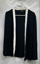 Load image into Gallery viewer, Dana Buchman Womens Black White Long Sleeve Open Front Cardigan Sweater Size 8
