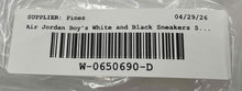 Load image into Gallery viewer, Authentic Nike Boys Air Jordan 1 Mid White Black Sneakers Shoes Size 3Y Worn
