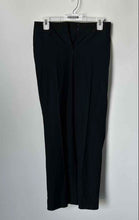 Load image into Gallery viewer, Ann Taylor Womens Black Flat Front Slash Pockets Straight Leg Dress Pants Sz 0P
