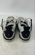 Load image into Gallery viewer, Nike Boys Air Jordan 4 Retro FZ8586-070 Black Gray Lace-Up Sneaker Shoes Size 1Y
