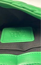 Load image into Gallery viewer, Zara Womens Green Leather Quilted Chain Strap Mini Clutch Purse
