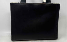 Load image into Gallery viewer, Calvin Klein Womens Black Leather Adjustable Strap Double Handle Tote Handbag
