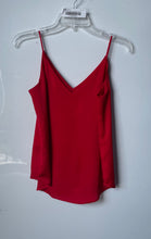 Load image into Gallery viewer, Express Womens Red Spaghetti Strap V-Neck Regular Fit Pullover Blouse Top Sz XS

