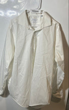 Load image into Gallery viewer, Calvin Klein Mens White Long Sleeve Slim Fit Stretch Dress Shirt Size 17.5
