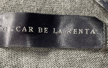 Load image into Gallery viewer, Oscar De La Renta Mens Gray Long Sleeve V-Neck Pockets Cardigan Sweater Size XXL
