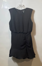 Load image into Gallery viewer, Express Womens Black Sleeveless Crew Neck Back Zipper Mini Dress Size Large
