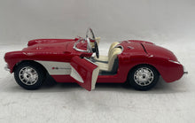 Load image into Gallery viewer, Bburago Red 1957 Chevrolet Corvette Scale 1:18 Die-Cast Collector Model Car
