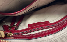 Load image into Gallery viewer, Michael Kors Womens Bedford Legacy Red Leather Adjustable Strap Crossbody Bag

