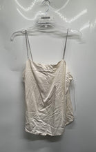 Load image into Gallery viewer, H&amp;M Womens White Square Neck Rhinestone Straps Pullover Camisole Top Size L
