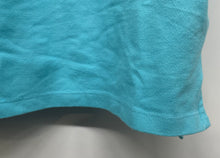 Load image into Gallery viewer, DKNYC Womens Turquoise Blue Short Sleeve Collared Golf Polo Shirt Size S
