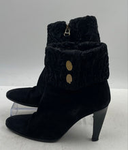 Load image into Gallery viewer, Authentic Salvatore Ferragamo Womens Black Ankle Boots Size 6.5 Damaged
