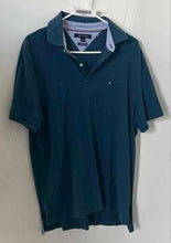 Load image into Gallery viewer, Tommy Hilfiger Mens Blue Cotton Short Sleeve Classic Fit Polo Shirt Size Medium
