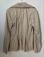Load image into Gallery viewer, Armani Exchange Womens Beige Long Sleeve Pockets Full Zip Jacket Size Small
