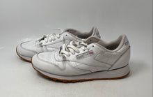 Load image into Gallery viewer, Reebok Mens Classic White Leather Lace-Up Low Top Running Shoes Size 11
