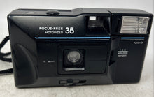 Load image into Gallery viewer, Sears Black Focus-Free Motorized 35mm Point And Shoot Film Camera Not Tested
