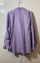 Load image into Gallery viewer, Tommy Bahama Mens Purple White Printed Cotton Long Sleeve Dress Shirt Size 17.5
