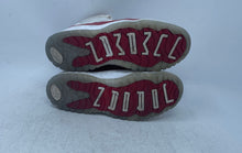 Load image into Gallery viewer, Nike Kids Air Jordan 11 Retro White Red Lace-Up Sneakers Shoes Size 2Y
