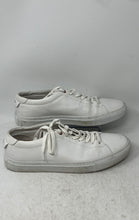 Load image into Gallery viewer, Good Man Mens Edge White Leather Lace-Up Low Top Sneaker Shoes Size 9
