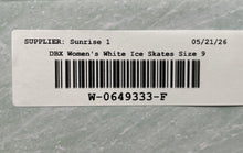 Load image into Gallery viewer, DBX Womens White Leather Lace-Up Ice Figure Skates Size 10 2/3
