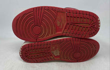 Load image into Gallery viewer, Nike Womens Air Jordan 1 Mid White Red Black Lace-Up Sneaker Shoes Size 10
