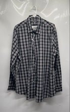Load image into Gallery viewer, Van Heusen Mens Blue Plaid Long Sleeve Collared Button-Up Shirt Size XL
