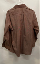 Load image into Gallery viewer, Stafford Mens Brown Wrinkle Free Long Sleeve Pockets Collared Dress Shirt Sz 16
