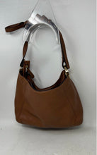 Load image into Gallery viewer, Michael Kors Womens Brown Pebbled Leather Adjustable Strap Zip Top Crossbody Bag
