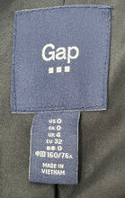 Load image into Gallery viewer, GAP Womens Black Long Sleeve Collared Pockets One-Button Blazer Size 0

